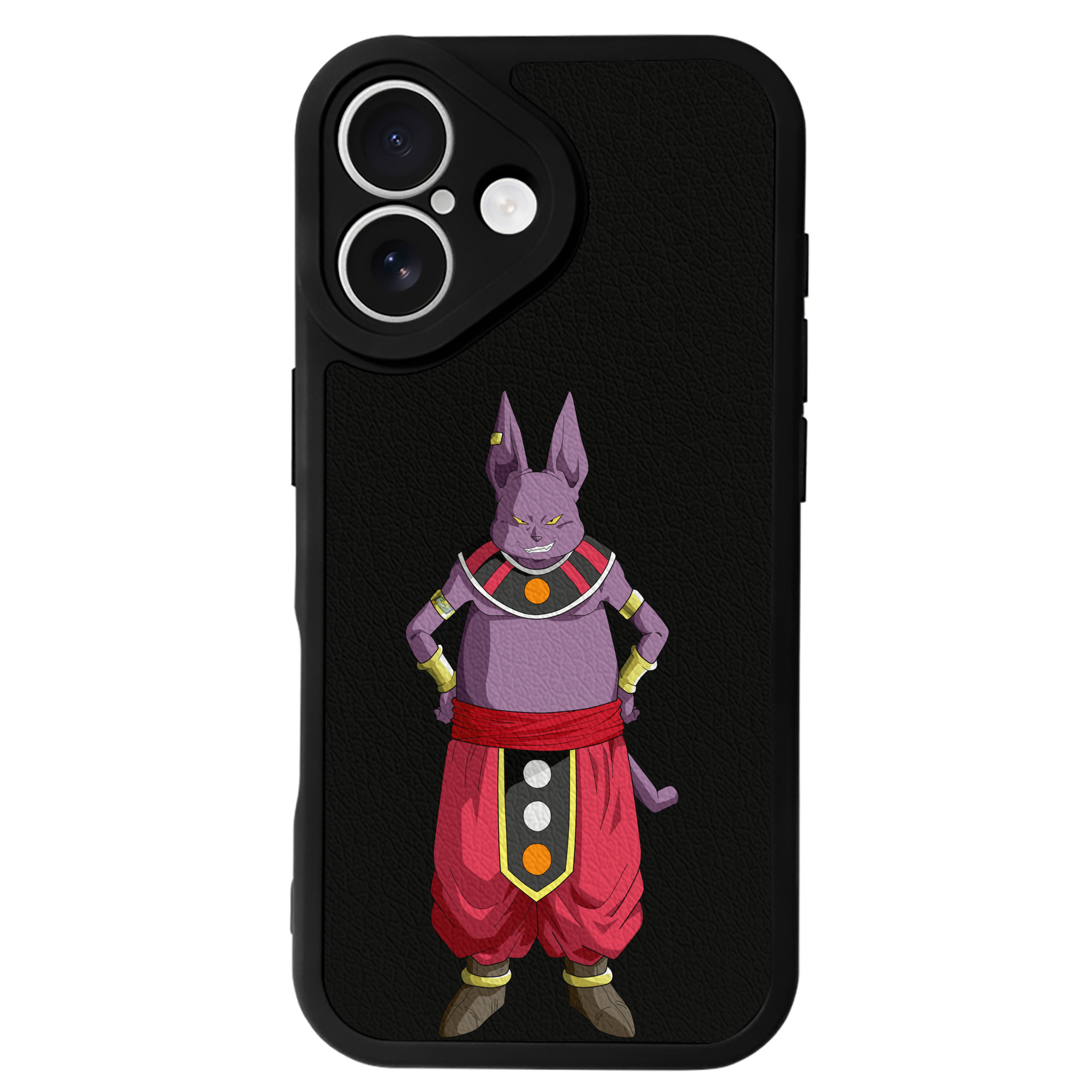 （画像用） ドラゴンボール シャンパ DRAGON BALL Champa 【iPhone 16シリーズ対応】シリコンスマホケース（レザー調） 材質：シリコン